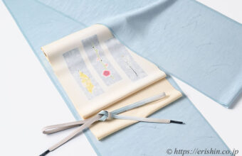 旬のお勧めコーディネート「めでためでたの松竹梅　江戸小紋に森健持作染帯で」