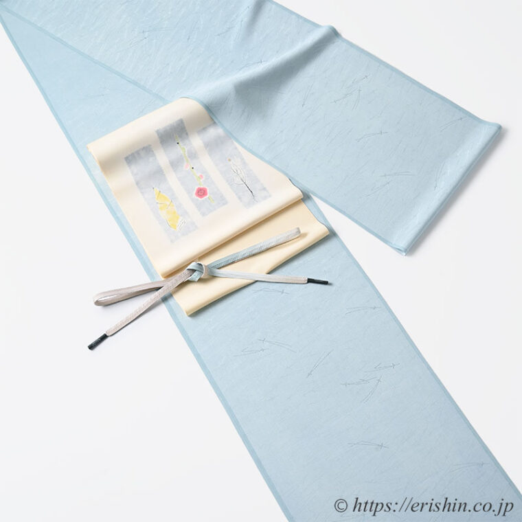 旬のお勧めコーディネート「めでためでたの松竹梅　江戸小紋に森健持作染帯で」