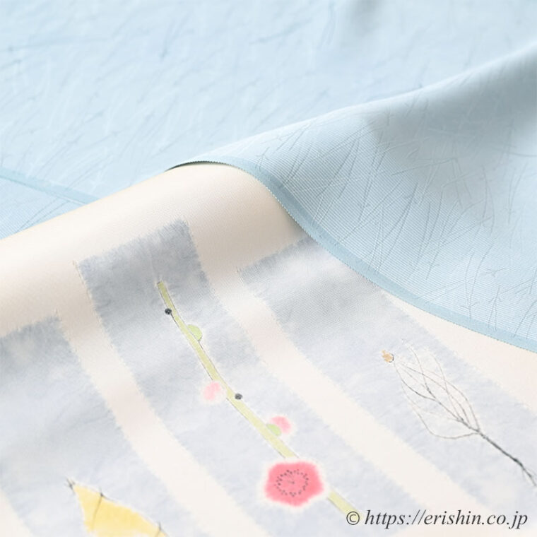 旬のお勧めコーディネート「めでためでたの松竹梅　江戸小紋に森健持作染帯で」