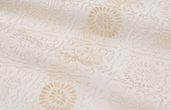 帯揚げ（菊桐花詰襷文/乙女色）