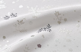 帯揚げ（松竹梅の銀散らし/小町鼠地に鳩羽色と藤煤竹）「着物と帯・呉服えり新」