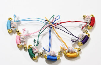 根付け（組紐/厄除け・午）「着物と帯・呉服えり新」