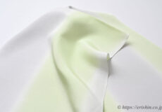 帯揚げ（斜め縞暈し/薄藤色×若菜色）