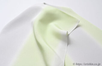 帯揚げ（斜め縞暈し/薄藤色×若菜色）