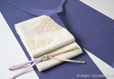 旬のお勧めコーディネート「小宮康正氏の江戸小紋に瑞雲の袋帯」