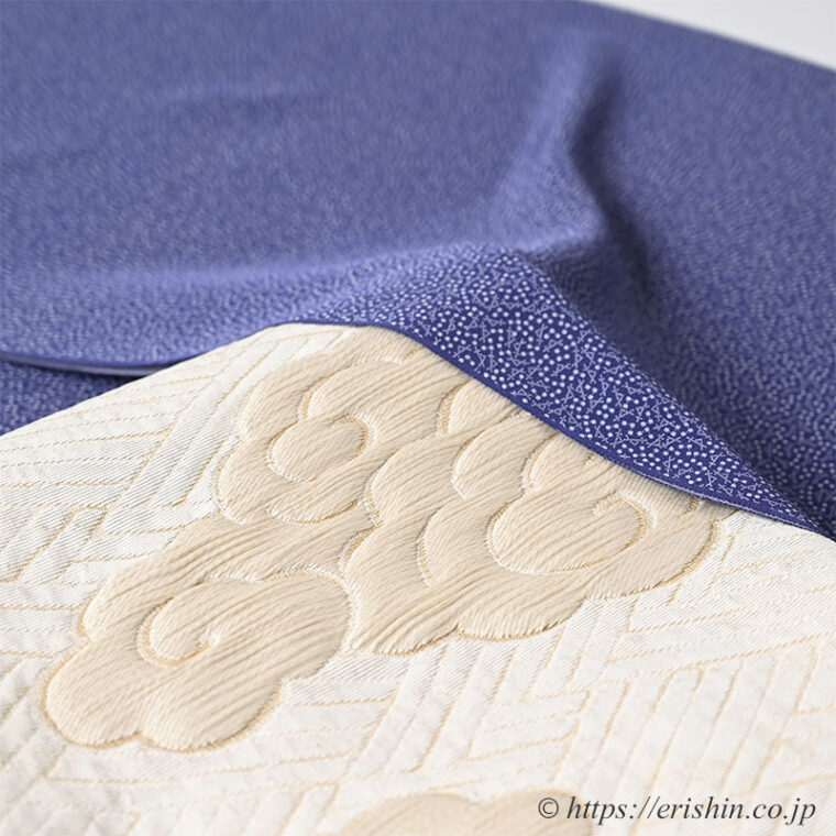 旬のお勧めコーディネート「小宮康正氏の江戸小紋に瑞雲の袋帯」