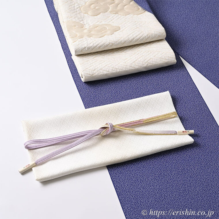 旬のお勧めコーディネート「小宮康正氏の江戸小紋に瑞雲の袋帯」