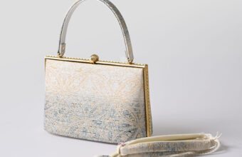 フォーマルバッグ（西陣織七宝繋ぎ）「着物と帯・呉服えり新」