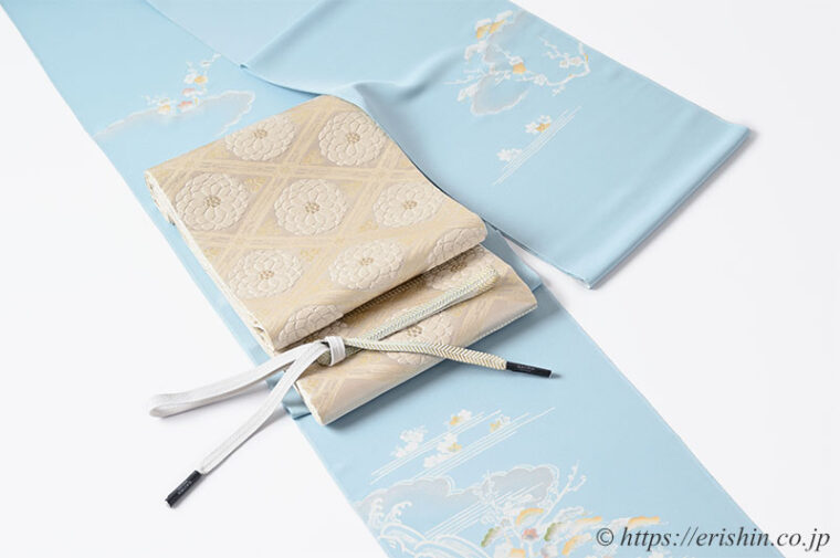 旬のお勧めコーディネート「年の初めに　白の清々しき御所解きの付下を」