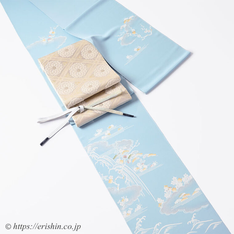 旬のお勧めコーディネート「初春に　白の清々しき御所解きの付下を」