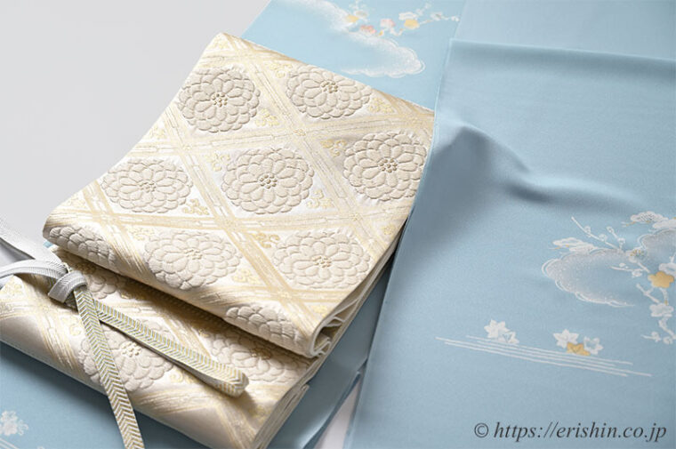 旬のお勧めコーディネート「初春に　白の清々しき御所解きの付下を」