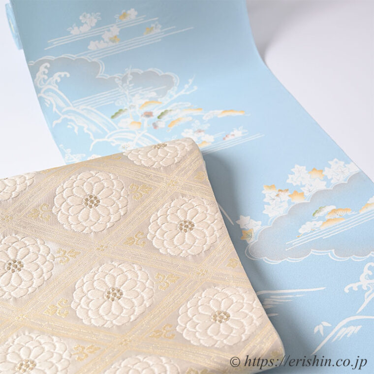 旬のお勧めコーディネート「初春に　白の清々しき御所解きの付下を」