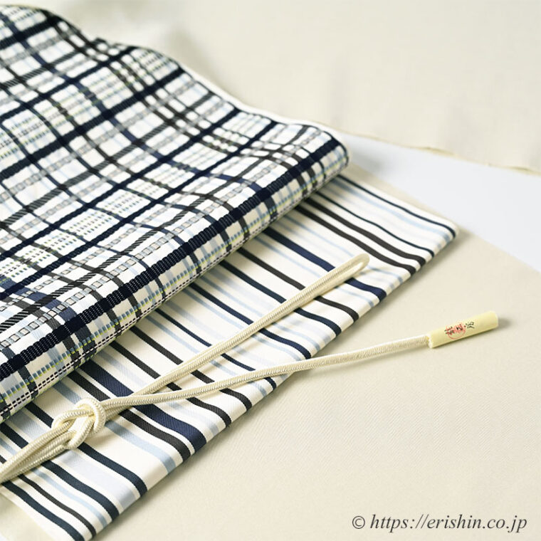 旬のお勧めコーディネート「芝崎圭一座繰紬無地に洛風林の織名古屋帯」