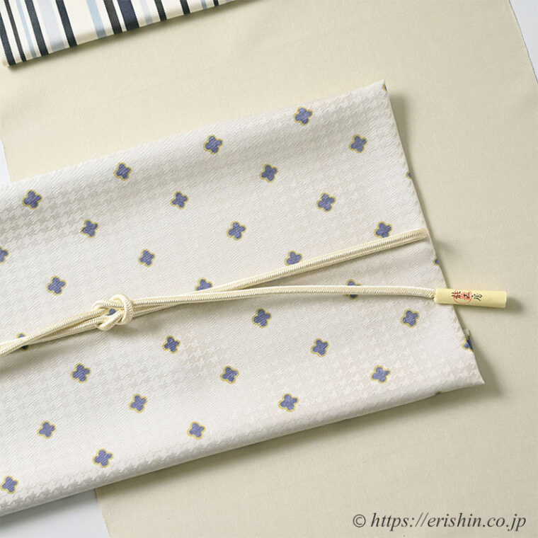 旬のお勧めコーディネート「芝崎圭一座繰紬無地に洛風林の織名古屋帯」