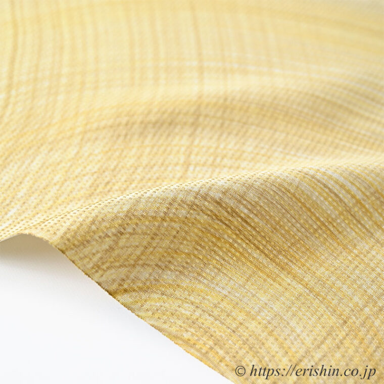 帯揚げ（しけ引き半円/芥子色）和小物さくら「着物と帯・呉服えり新」