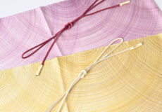 帯揚げ（しけ引き半円）と細組帯締め「着物と帯・呉服えり新」