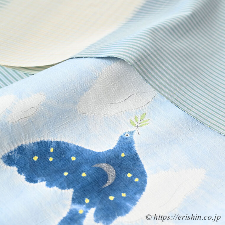 旬のお勧めコーディネート「森健持作染帯に芝崎圭一さんの多色暈し段」