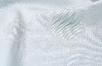 帯揚げ（水玉いろいろ/青磁色・紗）[夏・単衣向]「着物と帯・呉服えり新」