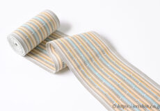 首里道屯織半幅帯（空五倍子色に浅縹）「着物と帯・呉服えり新」