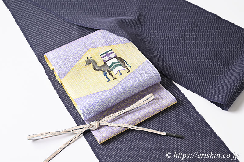 旬のお勧めコーディネート「夏大島にすくいの八寸帯」