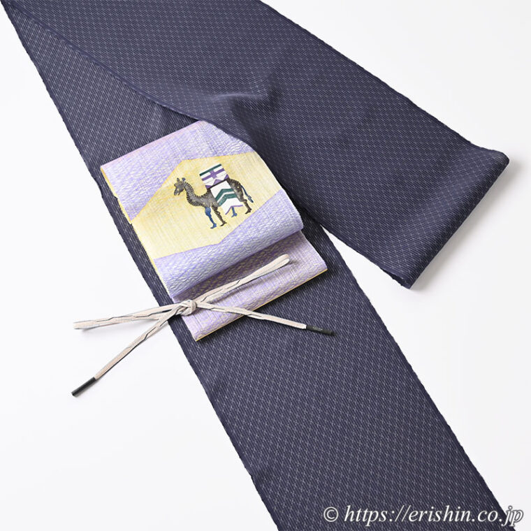 旬のお勧めコーディネート「夏大島にすくいの八寸帯」