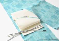 旬のお勧めコーディネート「片貝絞りに蛍の麻八寸名古屋帯」