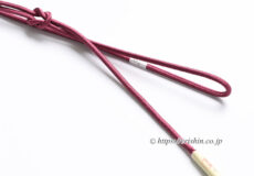 帯締め 細丸組（梅紫色）[夏・単衣向]「着物と帯・呉服えり新」