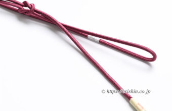 帯締め 細丸組（梅紫色）[夏・単衣向]「着物と帯・呉服えり新」