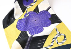 誉田屋源兵衛 浴衣（那須乃与一/黄紫・綿麻）「着物と帯・呉服えり新」