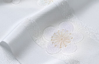 帯揚げ（有職霞に桜/白銅色）「着物と帯・呉服えり新」